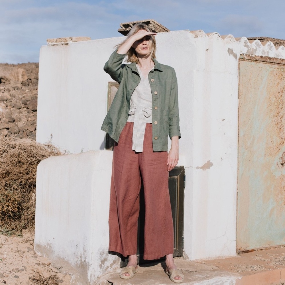 Not Perfect Linen Maxi Linen Pants